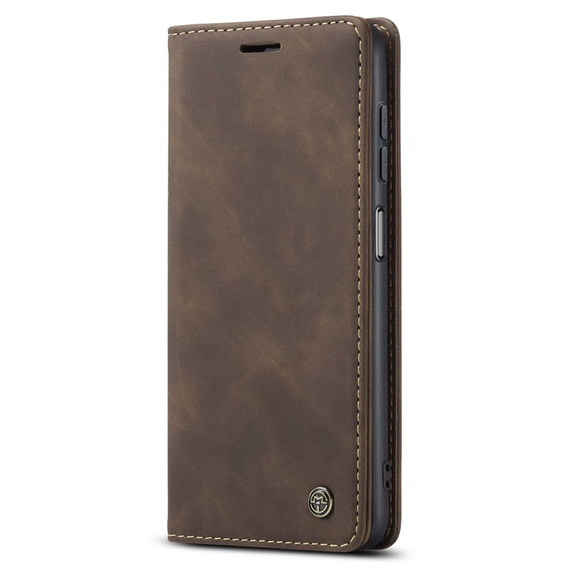 CASEME puzdro pre Samsung Galaxy M33 5G, Leather Wallet Case, hnedé
