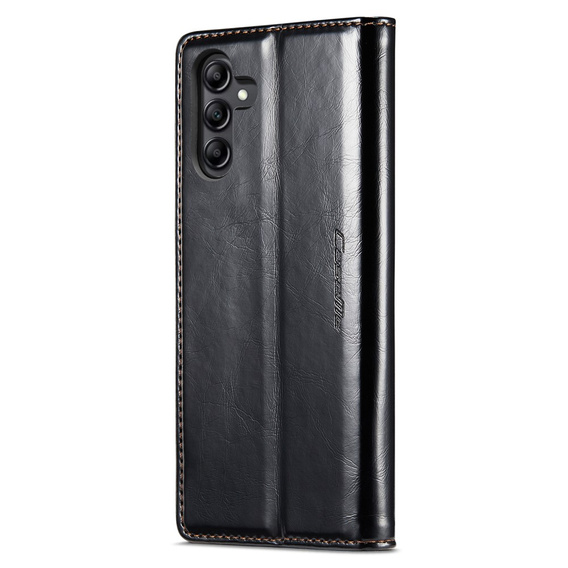 CASEME flipové puzdro pre Samsung Galaxy A34 5G, Waxy Textured, čierne