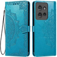 Klapkové puzdro pre Motorola Edge 50 Neo / Motorola ThinkPhone 25, Mandala, modré