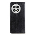 Flipové puzdro pre OnePlus 13, Split Leather, čierne