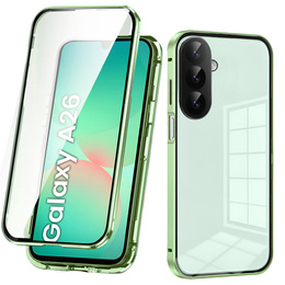 Puzdro pre Samsung Galaxy A26, Magnetic Dual Glass, zelený