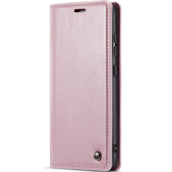 CASEME flipové puzdro pre Samsung Galaxy A33 5G, Waxy Textured, ružové