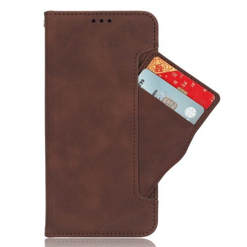 Klapkové puzdro pre Samsung Galaxy Z Fold 5 5G, Card Slot, hnedé