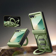 Puzdro Tongate MECH s MagSafe pre Samsung Galaxy Z Flip7 FE / Z Flip6, zelené