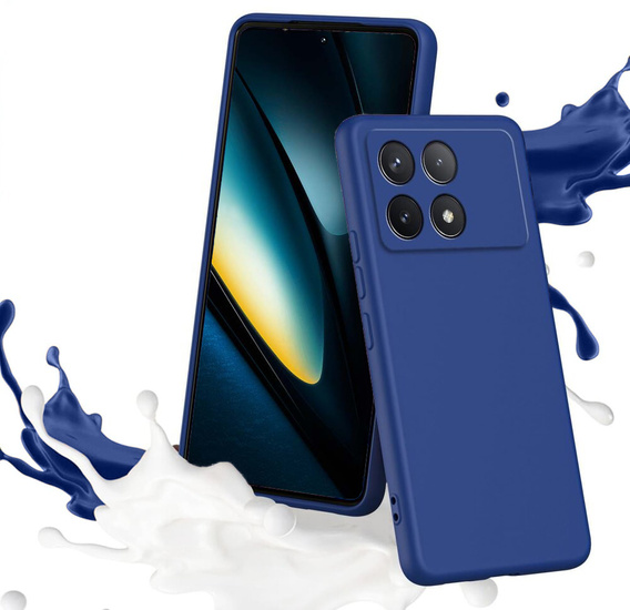 Obal na mobil pre Xiaomi Poco F6 Pro, Silicone Lite, modré