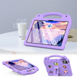 Detské puzdro pre Lenovo Tab M11, Cute Patterns, so stojanom, fialové