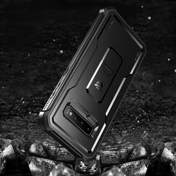 Obrnené puzdro pre Samsung Galaxy S10 Plus, Dexnor Full Body, čierne
