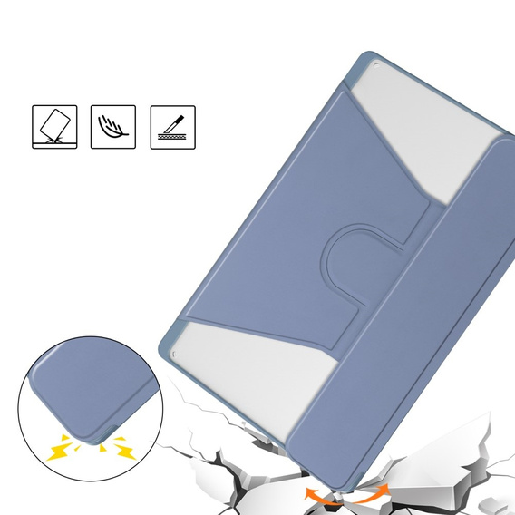 Puzdro s klávesnicou pre Lenovo Tab M11, Rotary 360° Leather, fialové