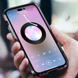 Puzdro LUPHIE pre iPhone 14 Pro, Armor Bumper, čierna / červená