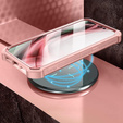 Obrnené puzdro pre iPhone 13 mini, Dexnor Full Body, ružové rose gold
