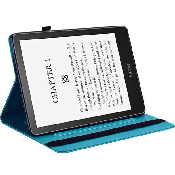 Puzdro s chlopňou pre Amazon Kindle Paperwhite 5 (2021), tree, modré
