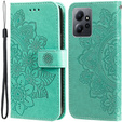 Klapkové puzdro pre Xiaomi Redmi Note 12 4G, Mandala Flower, zelený