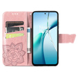 Klapkové puzdro pre Xiaomi Redmi Note 14 4G, Butterfly, ružové rose gold