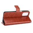 Klapkové puzdro pre Motorola Moto G62 5G, Crazy Horse Wallet, hnedé