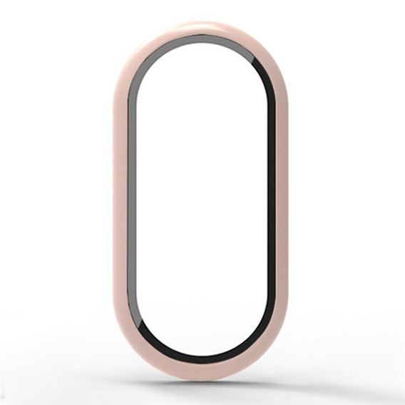 Puzdro 2v1 + tvrdené sklo pre Xiaomi Smart Band 10 / 9 / 8, ružové