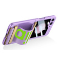 Puzdro pre Galaxy Z Flip 5, Strap Cover, fialové/oranžové