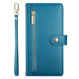 Klapkové puzdro pre Honor Magic 7 Lite, Wallet Zipper Pocket, modré