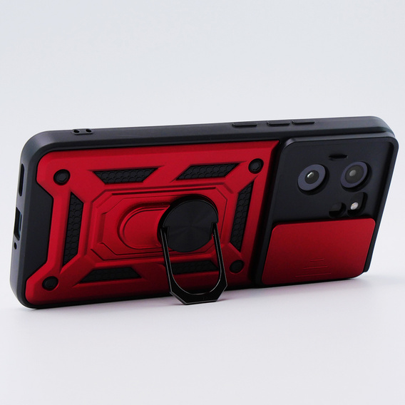 Obal na mobil pre Xiaomi 13T / 13T Pro, CamShield Slide, červené