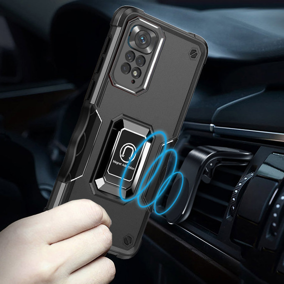 Obal na mobil pre Xiaomi Redmi Note 11 / 11S, Dual-Layer Armor, čierne