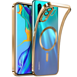 Obal na mobil pre Huawei P30 Pro, MagSafe Hybrid, zlaté