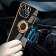 Obal na mobil pre iPhone 14 Pro, Electro Ring, čierne