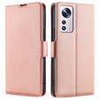 Klapkové puzdro pre Xiaomi 12 Pro, Wallet, ružové rose gold