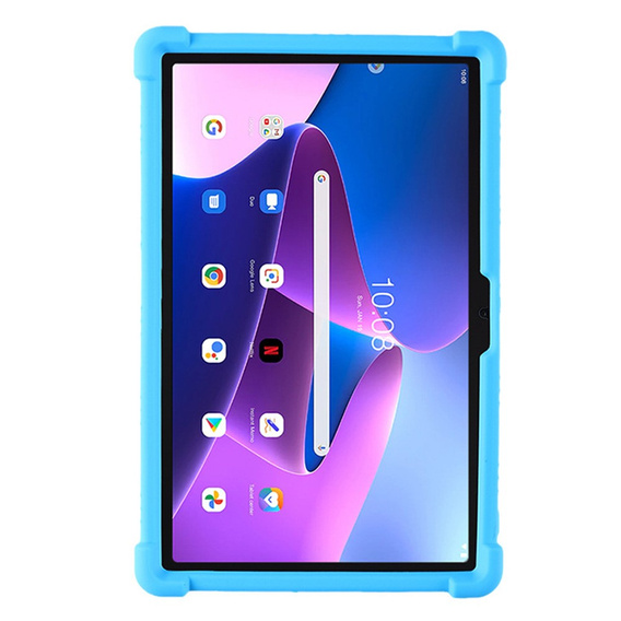 Silikón puzdro pre Lenovo Tab M10 Plus 10.6 Gen 3 TB-125F TB-128F, Impact, pancierovaný, modré