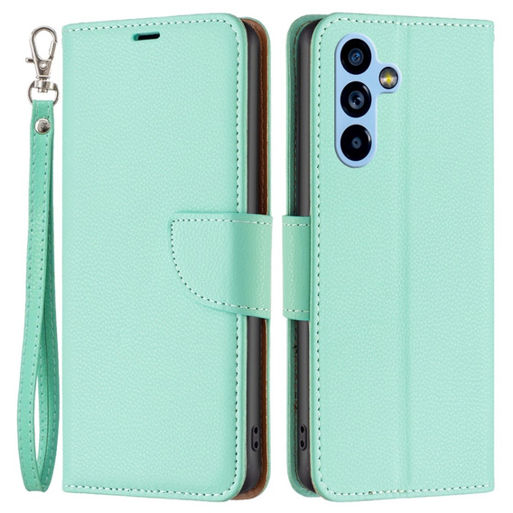 Klapkové puzdro pre Samsung Galaxy A54 5G, Wallet Litchi Magnet, zelený