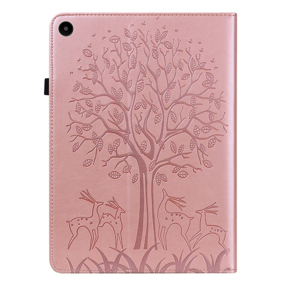 Puzdro s chlopňou pre Huawei MatePad SE 10.4, tree, ružové rose gold
