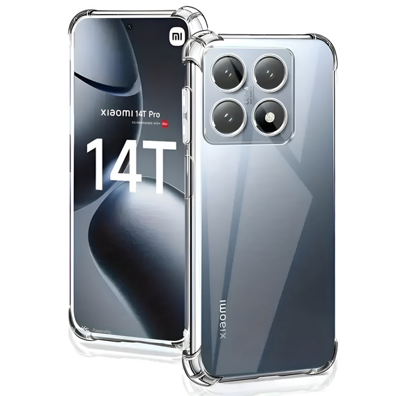Obal na mobil pre Xiaomi 14T Pro, Dropproof, priehľadné