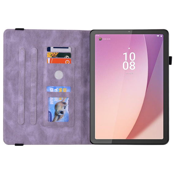 Puzdro pre Lenovo Tab M9, Butterfly, fialové