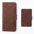 Klapkové puzdro pre Motorola Moto G54 5G, Card Slot, hnedé