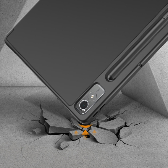 Puzdro pre Lenovo Tab P12, Smartcase s priestorom pre stylus, čierne