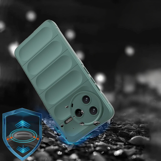 Obal na mobil pre Xiaomi Poco F7 Pro, Gaming Shockproof, zelený