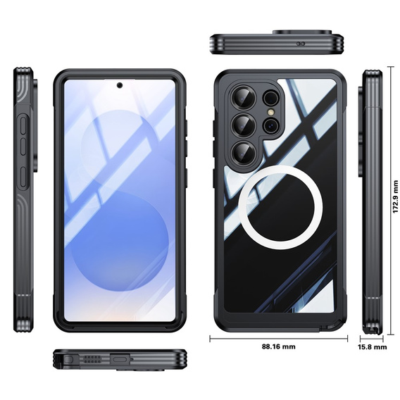 Odolné puzdro so sklom, pre MagSafe pre Samsung Galaxy S26 Ultra