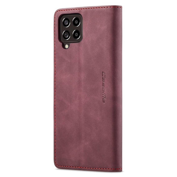 CASEME puzdro pre Samsung Galaxy M33 5G, Leather Wallet Case, bordové