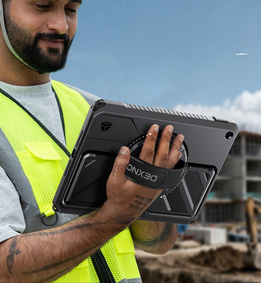 Puzdro Dexnor 360° s remienkom a držiakom na stylus pre iPad 10,2" 2021/2020/2019 (9./8./7. generácia)