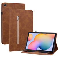 Obal na mobil pre Samsung Galaxy Tab S6 Lite, Wallet Pen Slot, hnedé