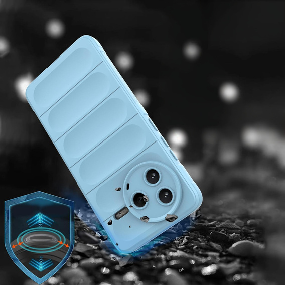 Obal na mobil pre Xiaomi Poco F7 Pro, Gaming Shockproof, modré