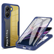 Puzdro pre Xiaomi Poco X7 Pro 5G, Shockproof, s fóliou, modré