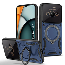 Pancierované puzdro pre Xiaomi Redmi A3, Magnetic Ring, modré