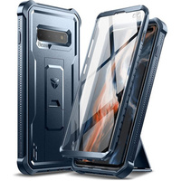 Obrnené puzdro pre Samsung Galaxy S10 Plus, Dexnor Full Body, modré