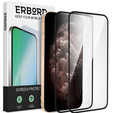 2x tvrdené sklo pre iPhone X/XS/11 Pro, ERBORD 3D pre celý displej