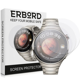 3x ERBORD Hydrogélová fólia pre Huawei Watch 4 Pro