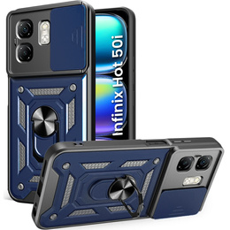 Obal na mobil pre Infinix Hot 50i 4G, CamShield Slide, modré
