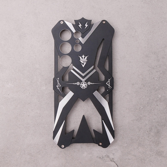 Pancierované puzdro pre Samsung Galaxy S23 Ultra, Aluminum Alloy, čierne
