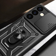 Obal na mobil pre Samsung Galaxy S24+ Plus, CamShield Slide, čierne