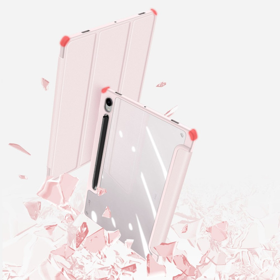 Puzdro pre Samsung Galaxy Tab S10 Lite / S10 FE / S9 FE, Dux Ducis TOBY, ružové