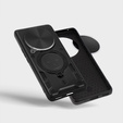 Pancierované puzdro pre Honor Magic 6 Lite 5G, CamShield Slide, čierne