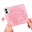 Klapkové puzdro pre Xiaomi Redmi 13C / Poco C65, Mandala Flower, ružové